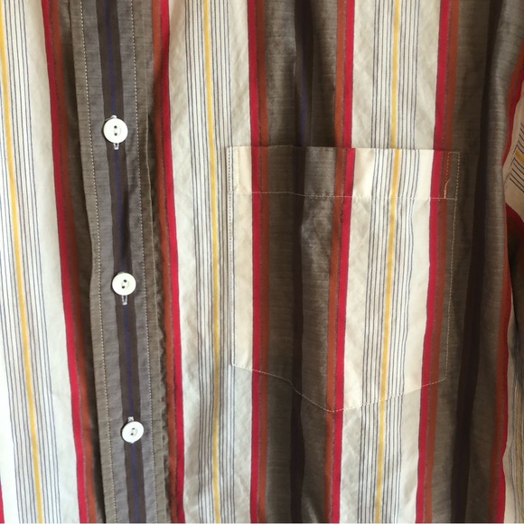 Men’s Long Sleeve Button Down Shirt with nice contrasting stripes. - Picture 5 of 11
